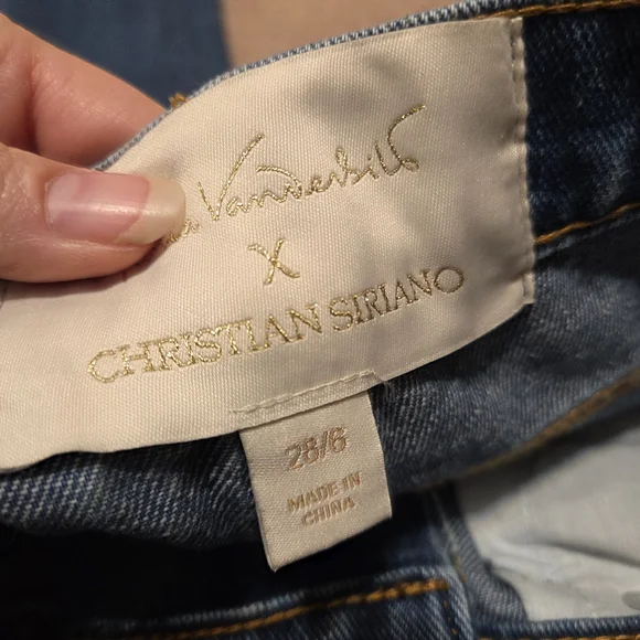 Gloria Vanderbilt‎ X Christian Sirano Miles Straight Midrise Jeans Size 28 New - Picture 8 of 11